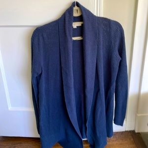 Navy Ann Taylor Loft Cardigan Sweater